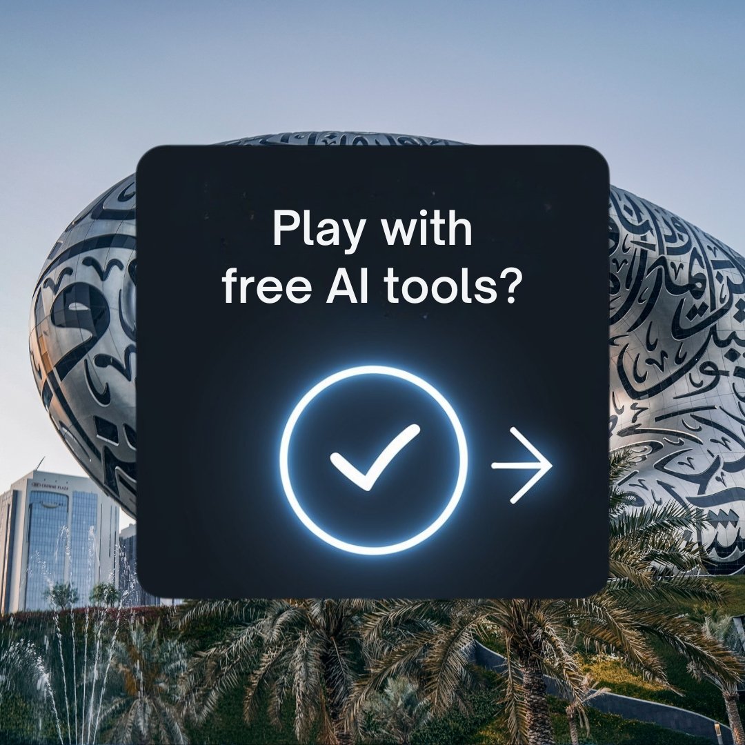 Play with free AI tools)